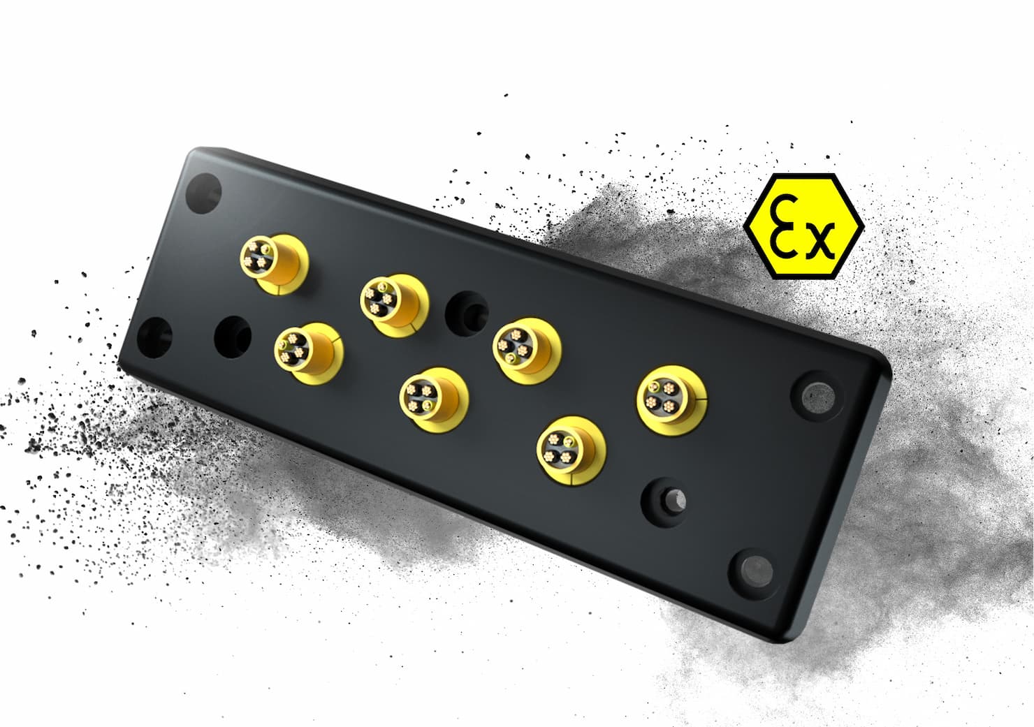 Placa pasacables con protección contra explosiones