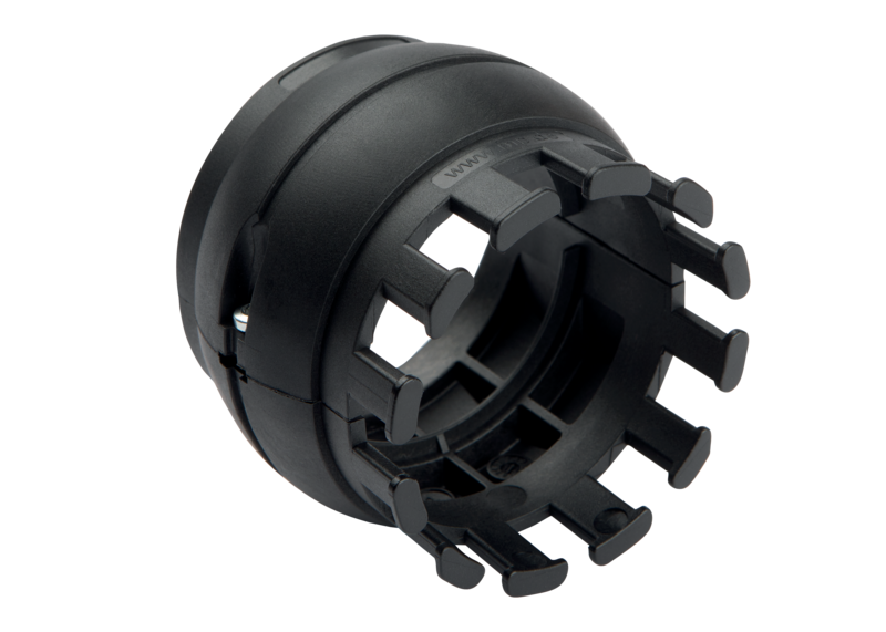 System holder & strain relief