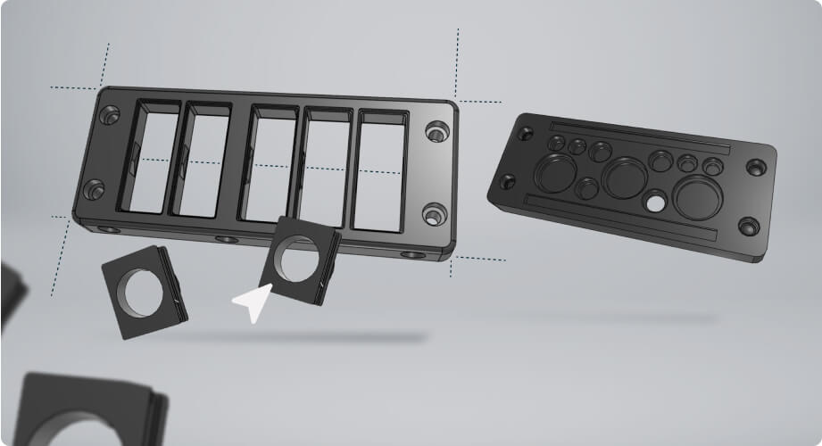 Cable entry configurator for cables with connectors