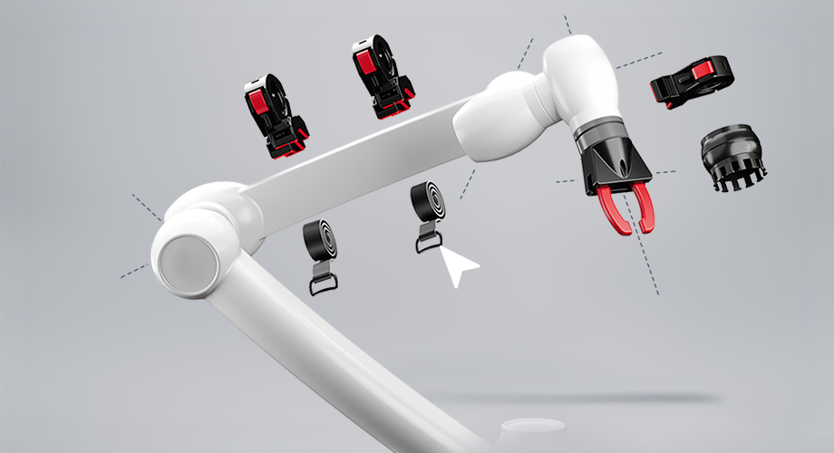 Cobot Dresspack Konfigurator für Kabelführungssysteme